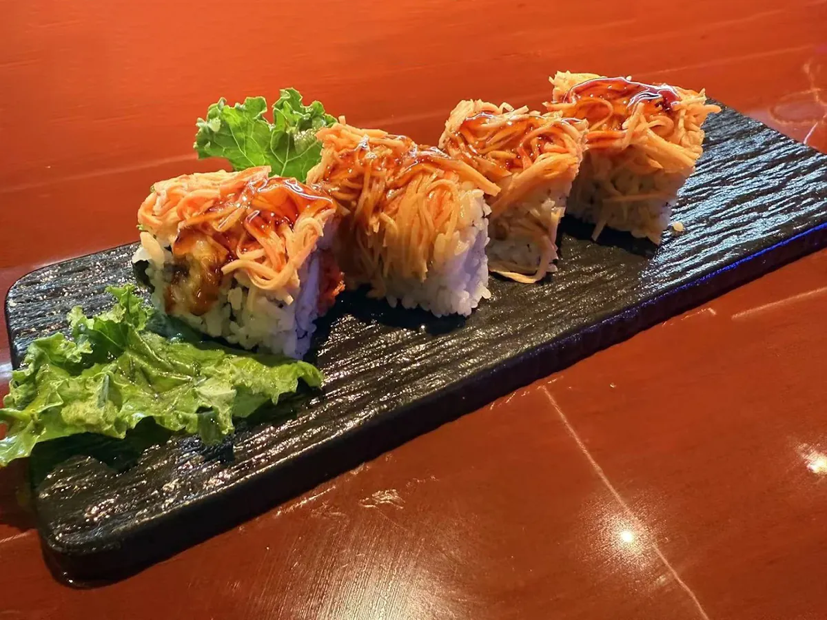 Angry dragon Roll at Kashi Sushi，a Japanese Restaurant in Queensbury